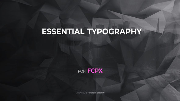Essential Typography for FCPX alt