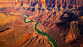 Panoramic landscape view of curved colorado river in Grand canyon, USA - PhotoDune Item for Sale
