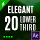 20 ELEGANT Animated Lower Thirds - VideoHive Item for Sale