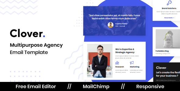 Clover - Business Email Template with Free Online Editor