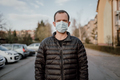 Man Wearing Protective Mask Against Pandemic Coronavirus Covid-19 Sars Epidemic - PhotoDune Item for Sale