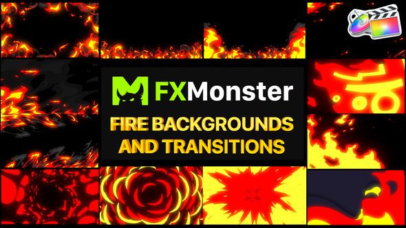 Fire Backgrounds And Transitions | FCPX alt