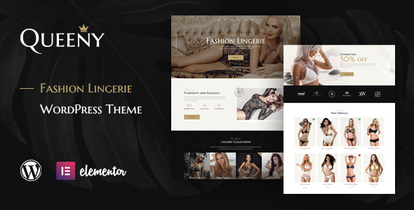 Queeny – Fashion Lingerie WordPress Theme
