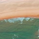 Flight Over the Sandy Beach and Waves - VideoHive Item for Sale