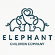 Elephant Love Logo Template - GraphicRiver Item for Sale