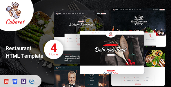 Cabaret - Food Restaurant HTML Template