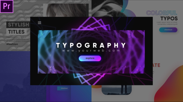 Stylish Typography Pack-Premiere Pro
