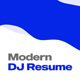 Modern DJ & Producer Resume Template - GraphicRiver Item for Sale