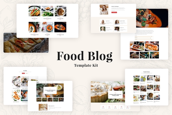 Especio - Food Blog Elementor Template Kit