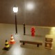 Street assets: pole, bench, cone, hydrant, bollard - 3DOcean Item for Sale