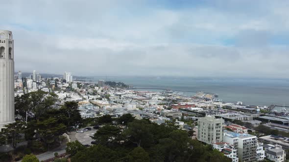 San Francisco California Aerial Footage