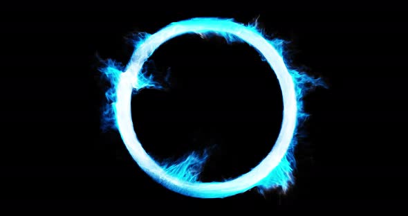 Abstract Energy Ring portal effect.