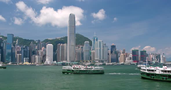 Hong Kong urban city skyline