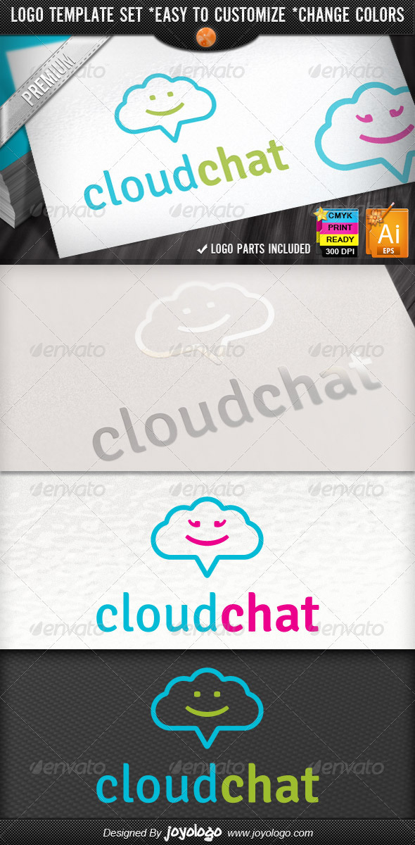 Social Media Application Chat Cloud Internet Logo