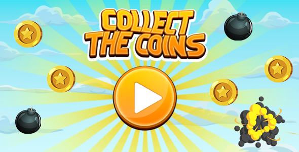 Collect The Coins Game (CAPX | HTML5 | Cordova) Mini Game