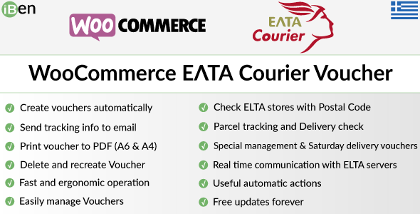 Download WooCommerce ELTA Courier Voucher & Label