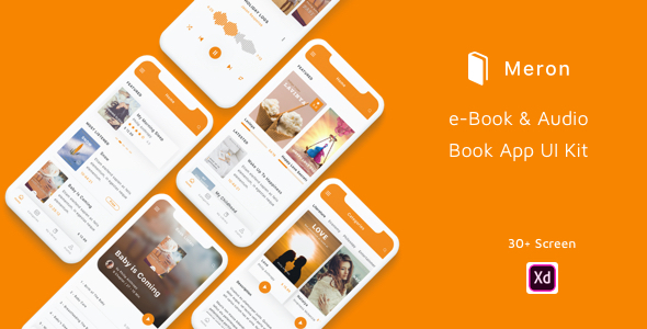 Meron - e-Book and Audio Book App UI Kit
