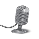 Silver Studio Mic 3D Realisic Vector - GraphicRiver Item for Sale