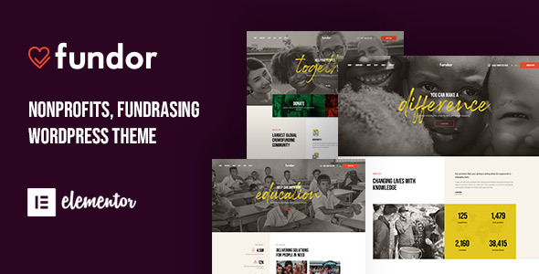 Fundor - Charity Nonprofit WordPress Theme