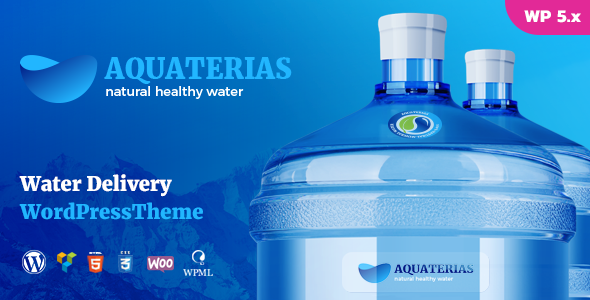 Aquaterias – Bottled Drinking Water Delivery WordPress Theme