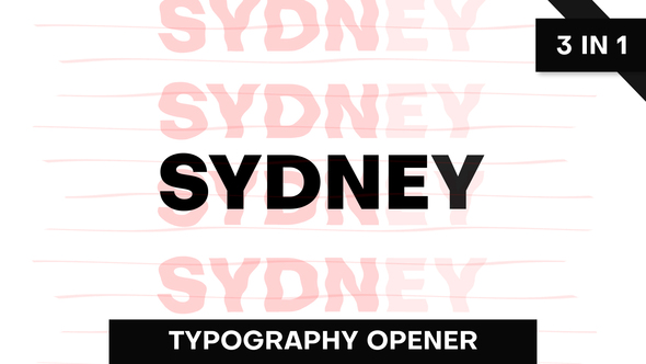 Sydney | Typography Opener alt
