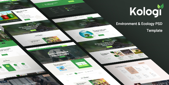 kologi - Environment & Ecology PSD Template