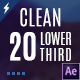 20 Modern CLEAN Lower Thirds - VideoHive Item for Sale