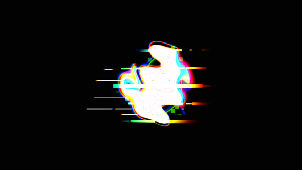 Glitch Logo 4K alt
