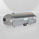 FOOD TRUCK AIRSTREAM TRAVEL TRAILER TRANSPORT TRUCK - 3DOcean Item for Sale