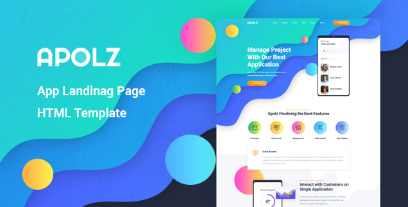 Apolz - App Landing Page HTML Template