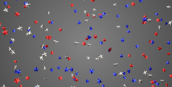 Red White Blue Stars Falling  Overlay alt