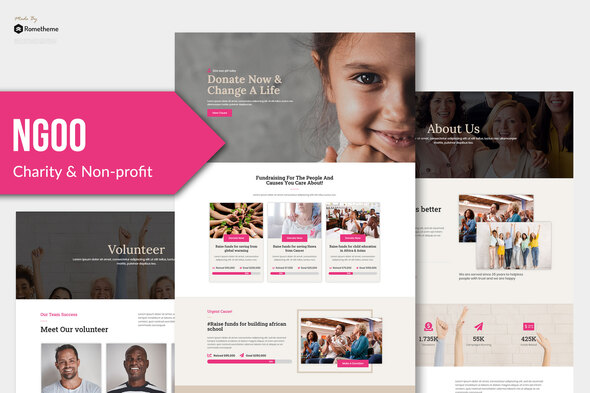 NGOO - Non-profit Charity Template Kit