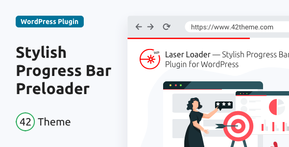 Laser Loader — Stylish Progress Bar Preloader