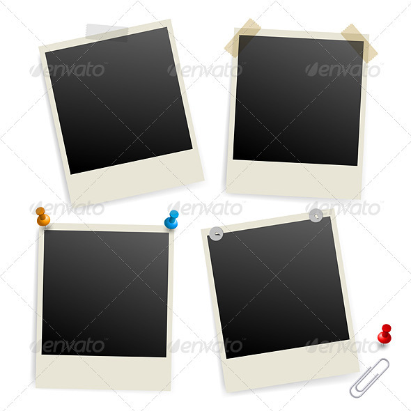 Six Empty Picture Frames
