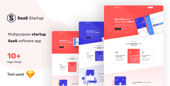 SaaS Startup - Multipurpose Startup SaaS Template