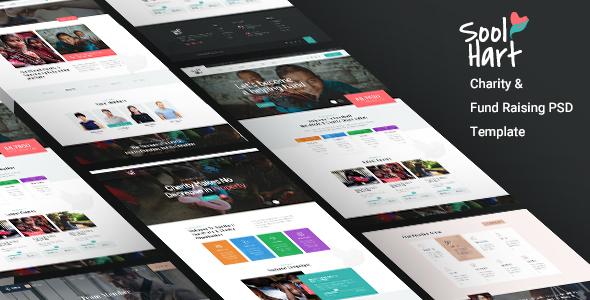 SoolHart Charity NonProfit PSD Template