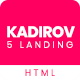 Kadirov - 5 Landing Page Template - ThemeForest Item for Sale