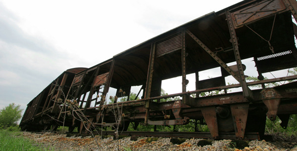Decaying Old Train