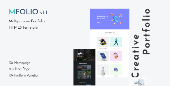 MFolio | Multipurpose Portfolio HTML5 Template