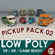 Low Poly Pickup Pack 02 - 3DOcean Item for Sale