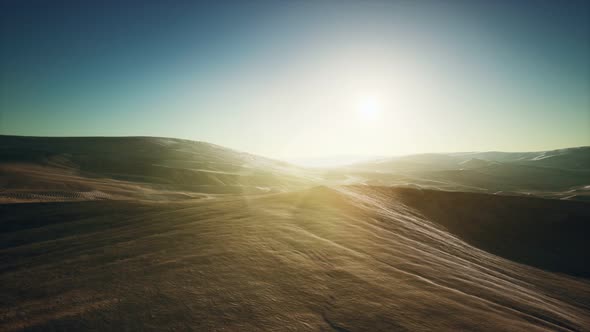 Beautiful Sand Dunes in the Sahara Desert