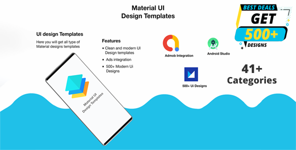 Material Design UI Templates | Material Design UI Components App