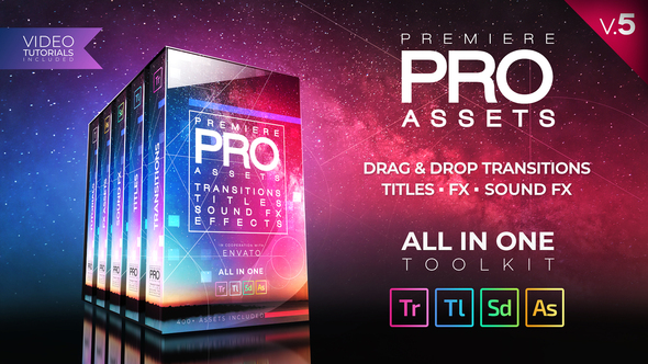Premiere PRO Pack: Transitions, Titles, Sound FX