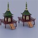 Low Poly old Chinese House - 3DOcean Item for Sale