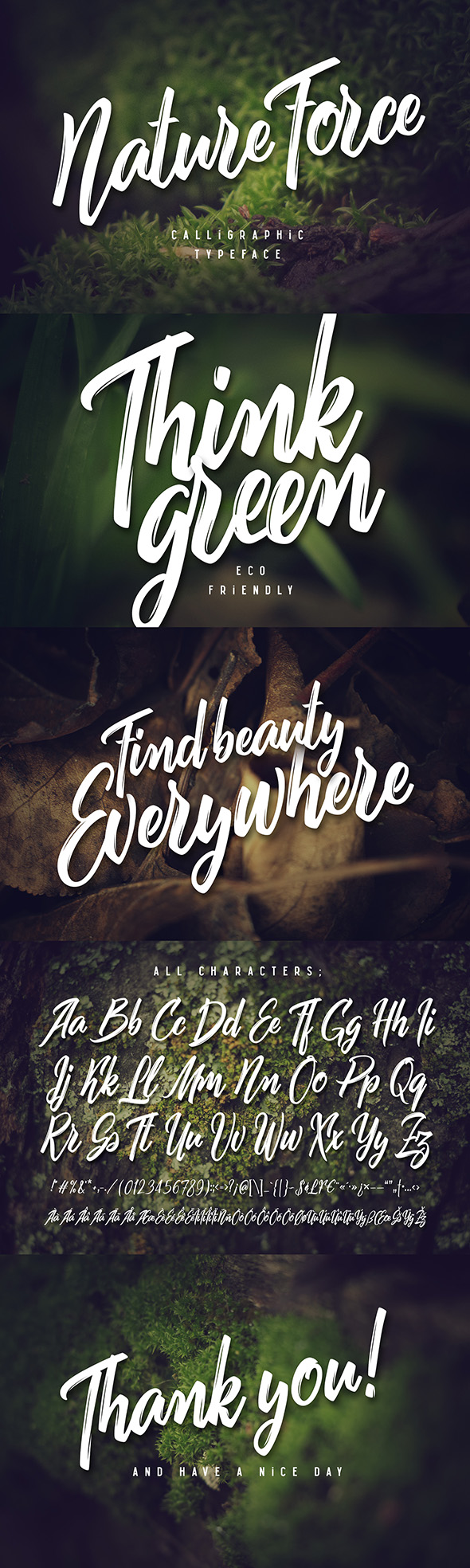 Download Natural Fonts From Graphicriver SVG Cut Files
