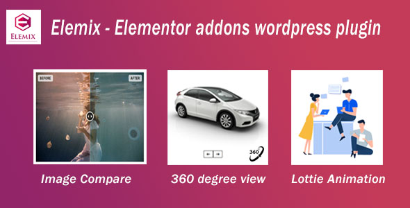 Elemix - Elementor widgets addon wordpress plugin