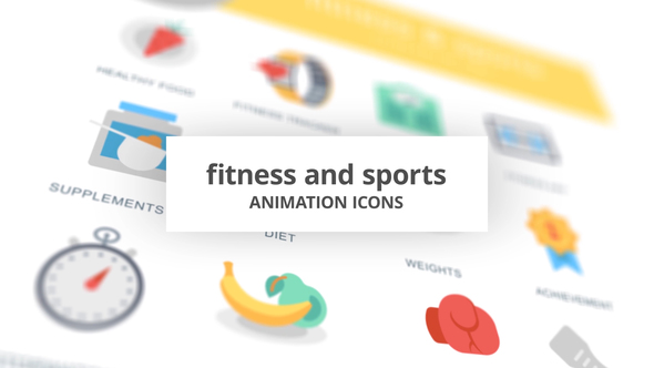 Fitness and Sports - Animation Icons