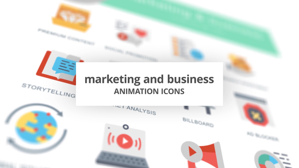 Marketing and Business - Animation Icons