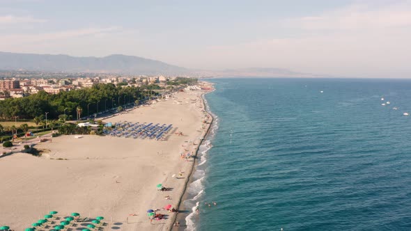 Calabria City aerial view of Locri