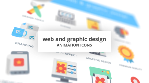WEB and Graphic Design - Animation Icons alt